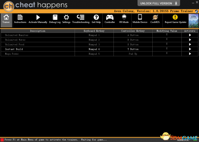 艾文殖民地 v1.0.20155快速建造修改器[CH]