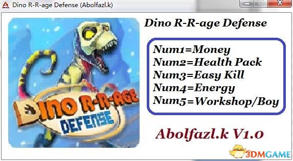 恐龙时代塔防 v1.0五项修改器[Abolfazl.k]