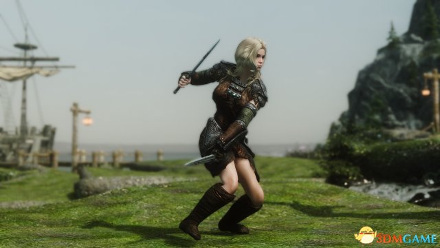 上古卷轴5 双剑士妹子Luzie独立随从MOD