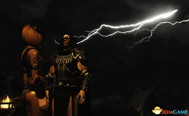 上古卷轴5 暴雨下的雷电效果MOD