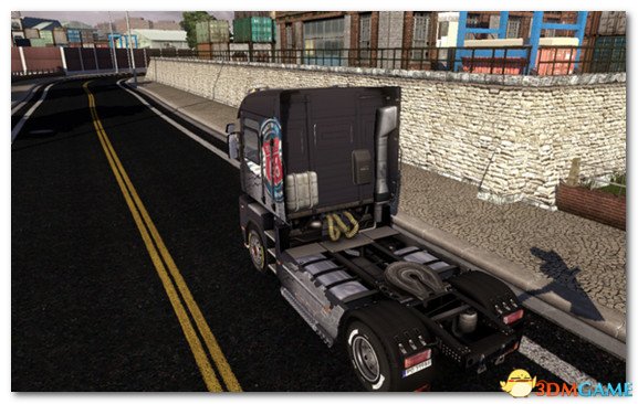 欧洲卡车模拟2 v1.28路面黄色中央分离线MOD
