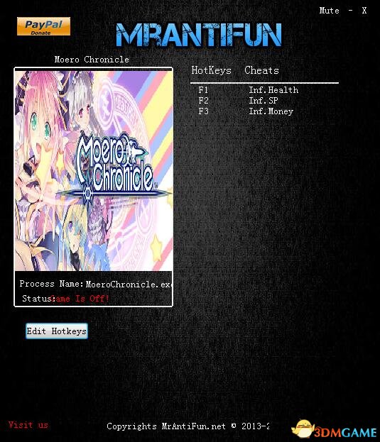 限界凸记：萌情编年史 无限生命怒气金钱修改器[MAF]