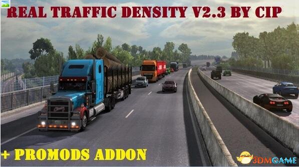 欧洲卡车模拟2 v1.28真正的交通密度MODv2.3