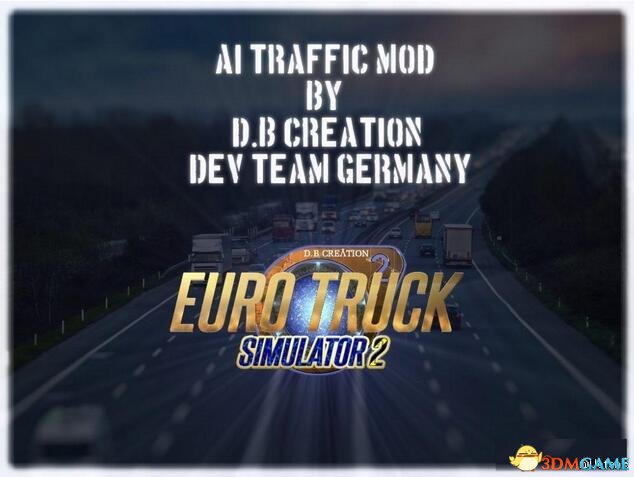 欧洲卡车模拟2 v1.28D.B CREATION的3种AI交通强度补丁