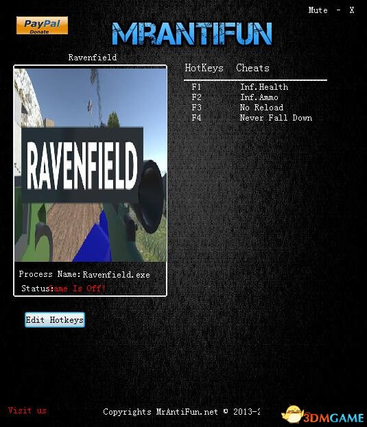 战地模拟器Ravenfield EA版四项修改器[MrAntiFun]