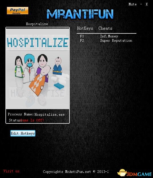 病院管理者 v0.12.1.0无限金钱无限声望修改器[MrAntiFun]