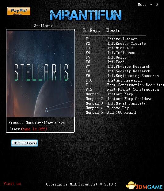 群星Stellaris v1.8十六项修改器