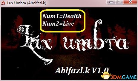 LUX UMBRA v1.0两项修改器[Abolfazl.k]