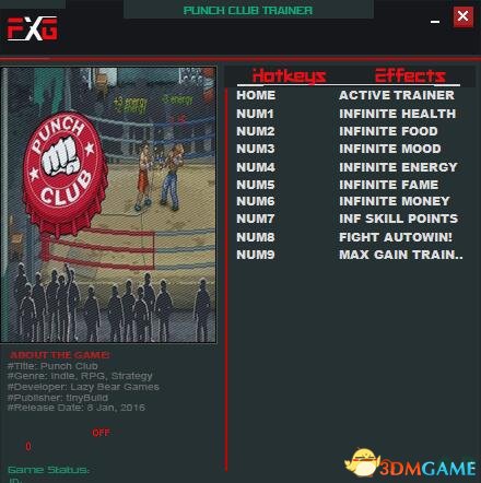 拳击俱乐部 v1.32九项修改器[FutureX]