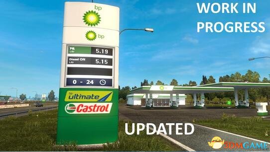 欧洲卡车模拟2 v1.28真实欧洲加油站mod