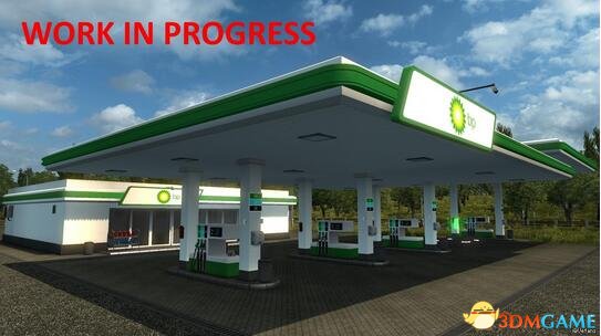 欧洲卡车模拟2 v1.28真实欧洲加油站mod