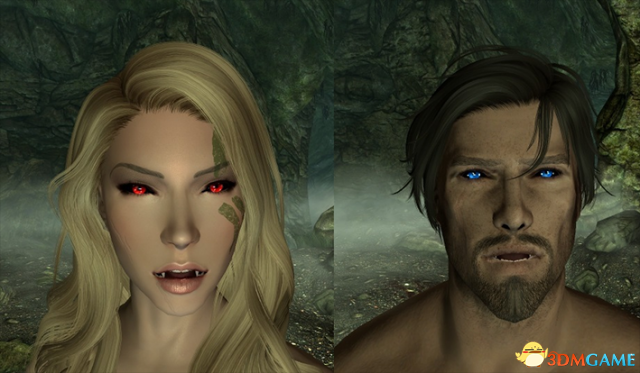 上古卷轴5 吸血鬼种族面部凹陷改造修复MOD