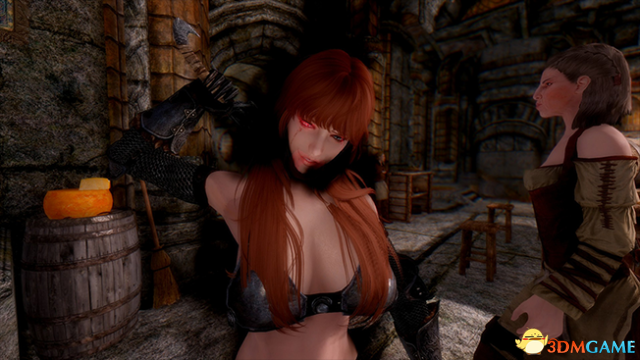 上古卷轴5 精灵弓箭手和红眼狂战士美女随从MOD