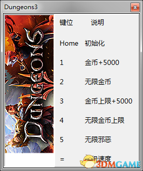 地下城3 六项修改器[peizhaochen]