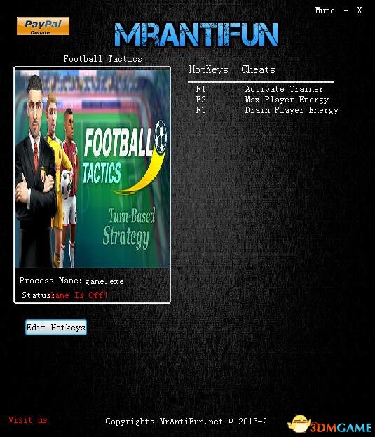 足球战术Football Tactics v2017.10.21两项修改器