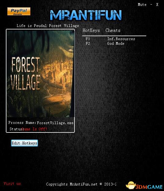 领地人生：林中村落 v1.1.6360上帝模式无限资源修改器