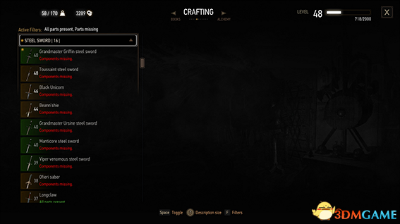 巫师3：狂猎 v1.31排序增强MOD v1.33