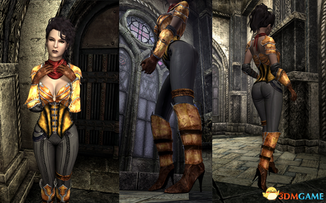 上古卷轴5：天际重制版 CBBE暗黑3恶魔猎手护甲套装MOD V2