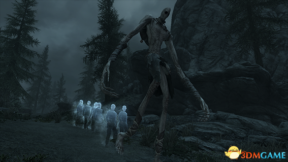 上古卷轴5 万圣节妖瘦男Slender Man瘦长鬼影生物MOD