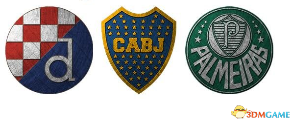 足球经理2018 带钢纹复古风格LOGO队徽补丁包