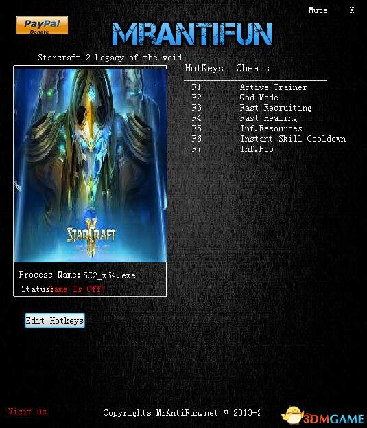 星际争霸2：虚空之遗 v4.0六项修改器