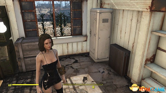 辐射4 浪女美甲束带连衣小裹裙丁字裤MOD