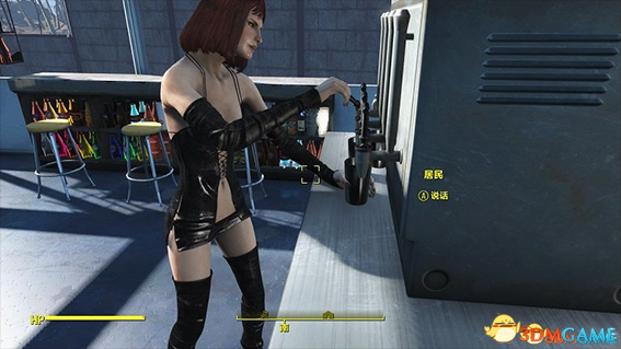 辐射4 浪女美甲束带连衣小裹裙丁字裤MOD