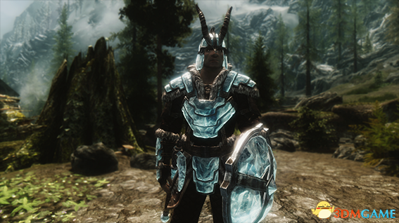 上古卷轴5 Stalhrim魔冰盔甲高清材质替换MOD