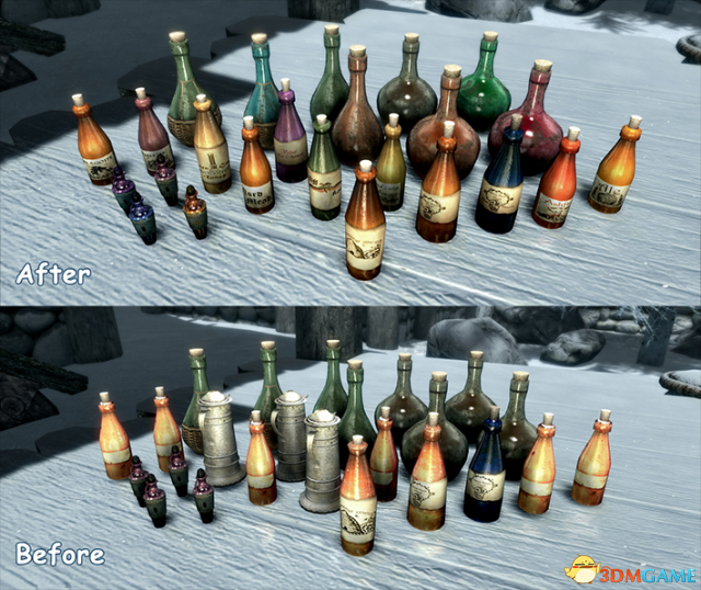 上古卷轴5：天际重制版 天际瓶子美化MOD v0.1.0