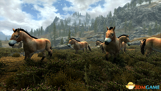 上古卷轴5 欧洲野牛原牛和野马生物MOD