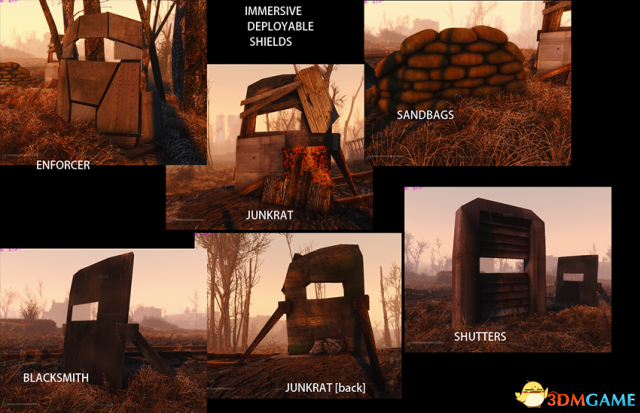 辐射4 便携式可移动掩体MOD v1.5