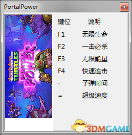 忍者神龟：电门 六项修改器[peizhaochen]