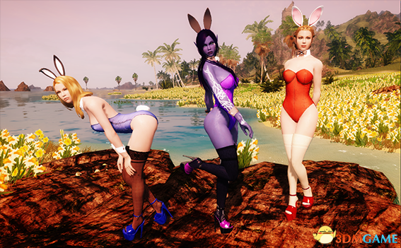 上古卷轴5 HDT CBBE万能兔女郎套装MOD