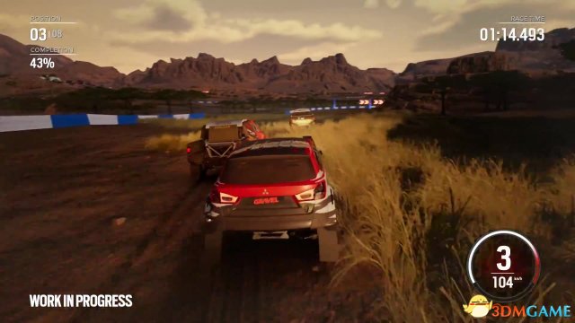 《沙砾》最新实机演示视频 展示纳米比亚荒野赛道