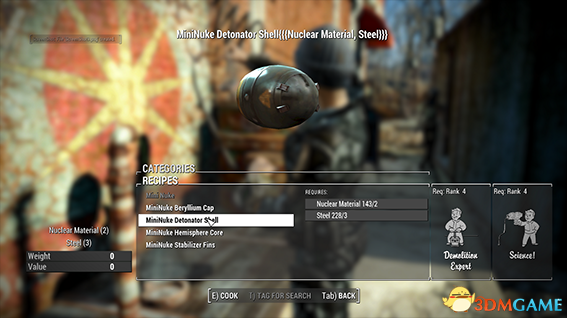 辐射4 小型迷你核弹武器MOD