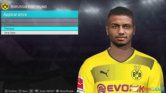 实况足球2018 多特蒙德边卫耶雷米·托利安面部补丁