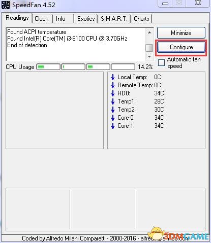 speedfan风扇温度及转速检测工具中文版v4.52[附教程]