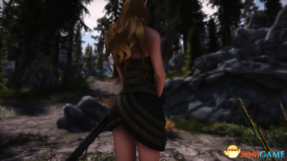 上古卷轴5：天际重制版 紧身布短裙精灵护甲MOD