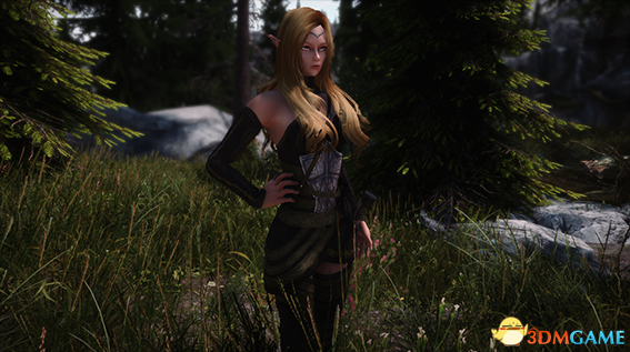 上古卷轴5：天际重制版 紧身布短裙精灵护甲MOD