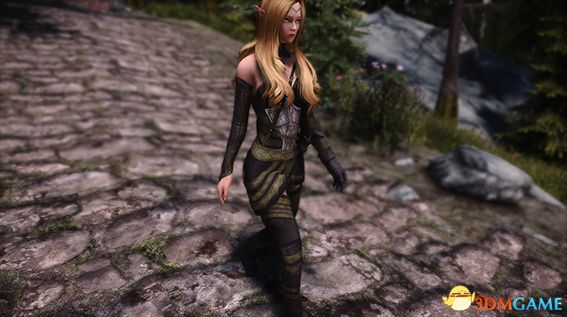 上古卷轴5：天际重制版 紧身布短裙精灵护甲MOD
