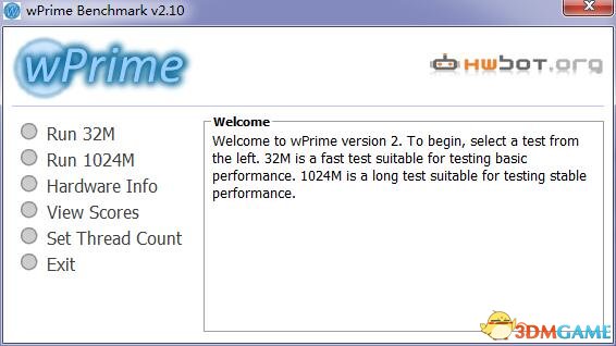 wprime处理器计算测试工具