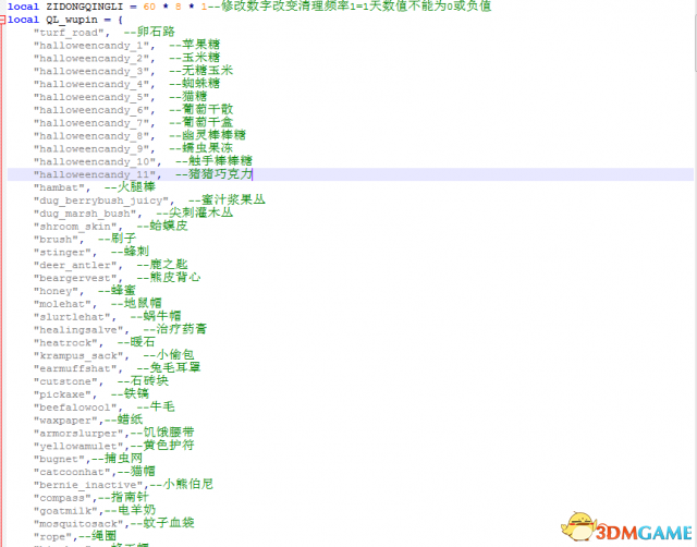饥荒:联机版 地面物品清理MOD