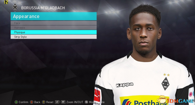 实况足球2018 门兴格拉德巴赫后卫奥克斯福德面部补丁