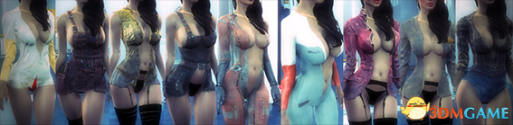 辐射4 原服装蕾丝袜清凉美化替换整合包MOD