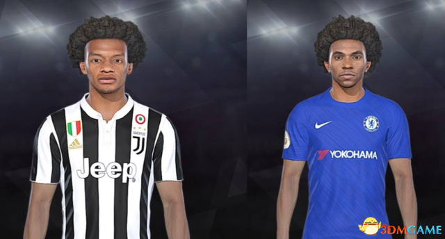 实况足球2018 夸德拉多+威廉面部补丁