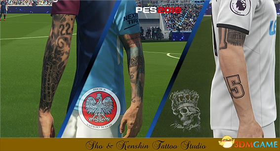 实况足球2018 KS球员纹身补丁包 V3