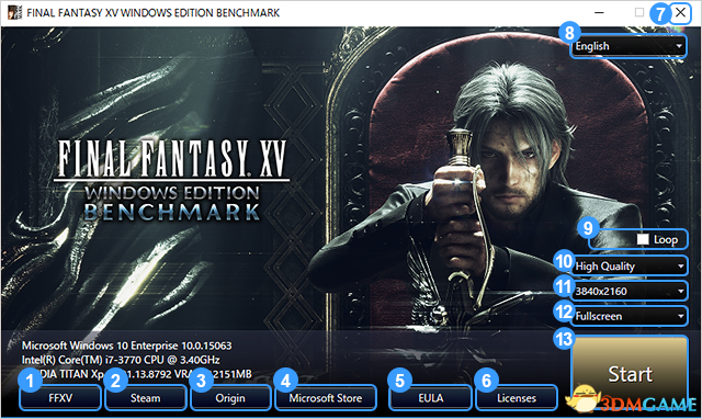 最终幻想15 配置检测跑分软件