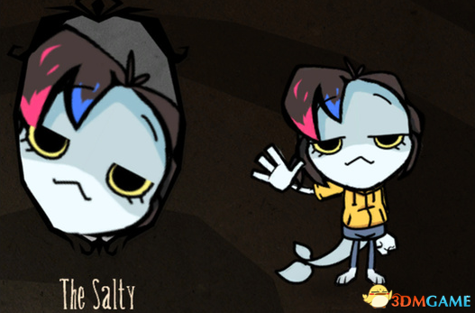 饥荒:联机版 一只咸鱼子人物MOD