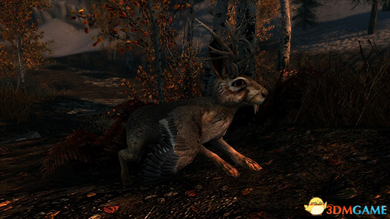 上古卷轴5 复活节Wolpertinger鹿角翼兔生物MOD