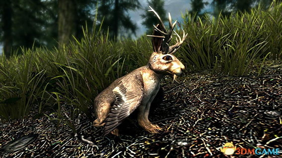 上古卷轴5 复活节Wolpertinger鹿角翼兔生物MOD